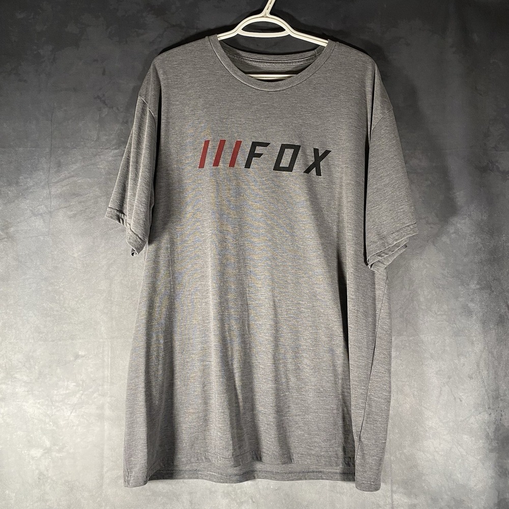 Fox Racing Graphic T-Shirt Mens XXL Gray Short Sleeve Motocross MTB Casual Tee